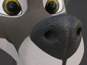 amethysta wolf anthro Modelo 3D