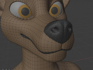 amethysta wolf anthro Modelo 3D