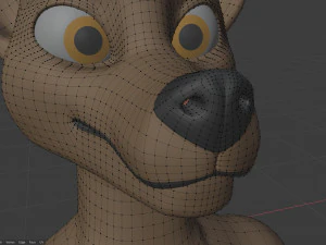 ametista lupo antropo Modello 3D