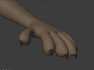 amethysta wolf anthro Modelo 3D