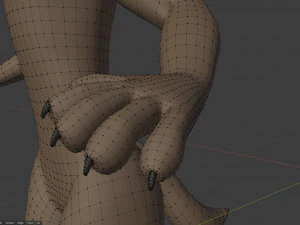 ametista lupo antropo Modello 3D