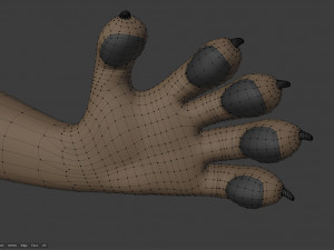 amethysta wolf anthro Modelo 3D