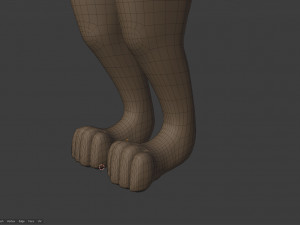 amethysta wolf anthro Modelo 3D