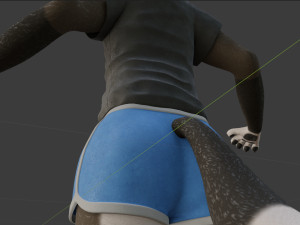 amethysta wolf anthro Modelo 3D