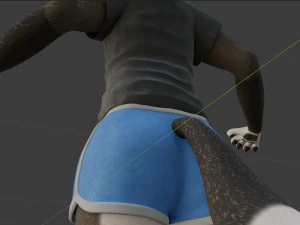 ametista lupo antropo Modello 3D