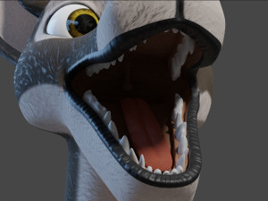 amethysta wolf anthro Modelo 3D