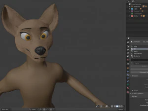 ametista lupo antropo Modello 3D