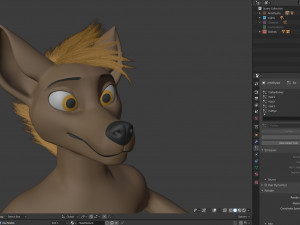 amethysta wolf anthro Modelo 3D