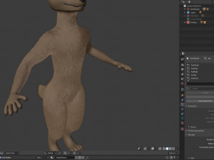 amethysta wolf anthro Modelo 3D
