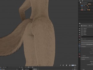 amethysta wolf anthro Modelo 3D