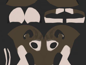 ametista lupo antropo Modello 3D