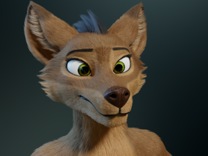 cassandra anthro wolf Modèle 3D