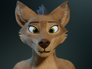 cassandra anthro wolf Modèle 3D