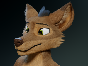 cassandra anthro wolf Modèle 3D