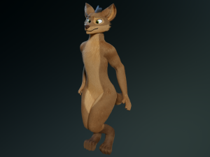 cassandra anthro wolf Modèle 3D