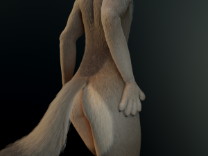 cassandra anthro wolf Modèle 3D