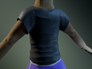 cassandra anthro wolf Modèle 3D