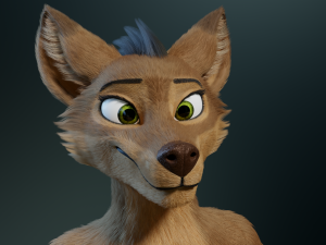 cassandra anthro wolf Modèle 3D