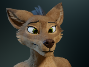 cassandra anthro wolf Modèle 3D