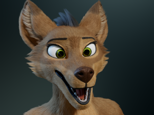 cassandra anthro wolf Modèle 3D