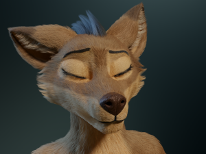 cassandra anthro wolf Modèle 3D