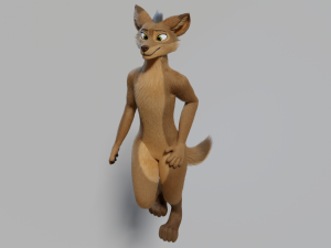 cassandra anthro wolf Modèle 3D