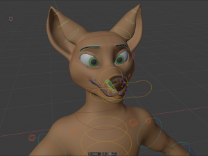 cassandra anthro wolf Modèle 3D