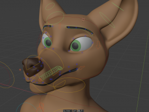 cassandra anthro wolf Modèle 3D