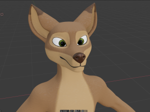 cassandra anthro wolf Modèle 3D