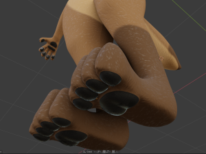 cassandra anthro wolf Modèle 3D