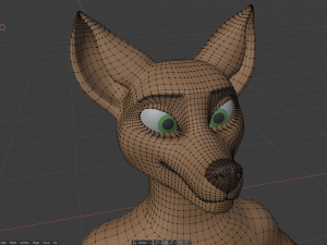 cassandra anthro wolf Modèle 3D