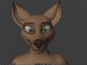 cassandra anthro wolf Modèle 3D