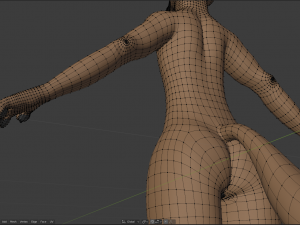 cassandra anthro wolf Modèle 3D