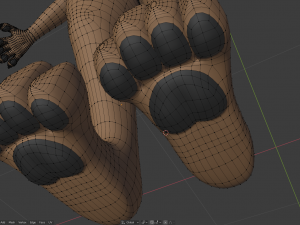 cassandra anthro wolf Modèle 3D