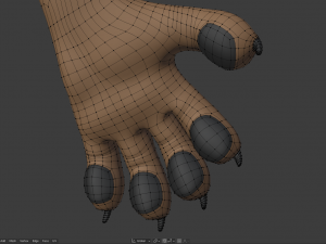 cassandra anthro wolf Modèle 3D