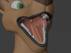 cassandra anthro wolf Modèle 3D