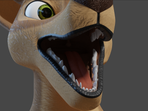 cassandra anthro wolf Modèle 3D
