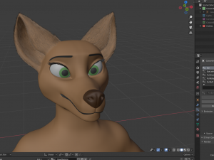 cassandra anthro wolf Modèle 3D