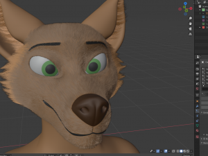 cassandra anthro wolf Modèle 3D