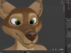 cassandra anthro wolf Modèle 3D