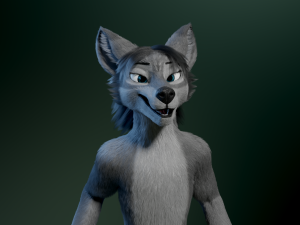 helene anthro wolf Modelo 3D