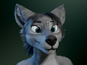 helene anthro wolf Modelo 3D