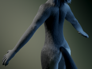 helene anthro wolf Modelo 3D