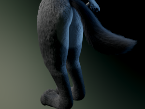 helene anthro wolf Modelo 3D
