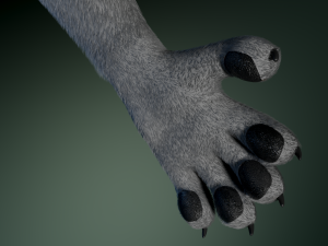 helene anthro wolf Modelo 3D