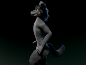 helene anthro wolf Modelo 3D