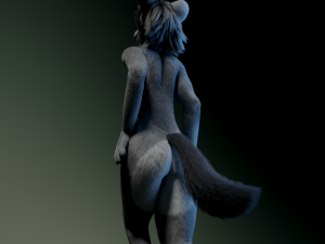 helene anthro wolf Modelo 3D