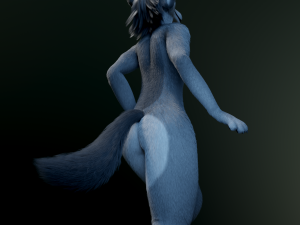 helene anthro wolf Modelo 3D