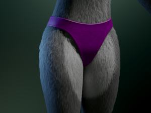 helene anthro wolf Modelo 3D