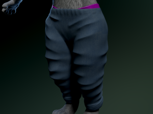 helene anthro wolf Modelo 3D